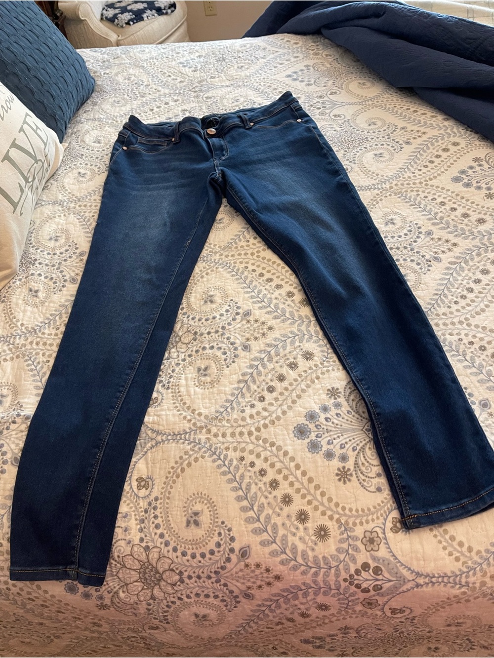 1822 Denim Women's Dark Blue Straight Leg Jeans
